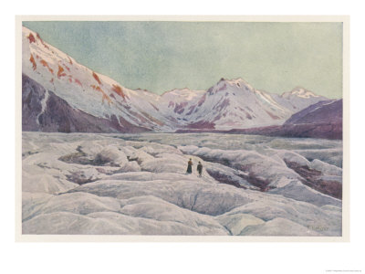The Tasman Glacier in New Zealand