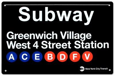 Buy Subway Greenwich Village- West 4 Street at AllPosters.com