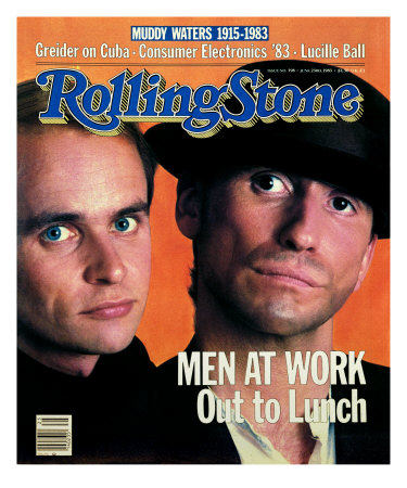 Men at Work, Rolling Stone no. 398, June 1983 - Buy this photographic print at AllPosters.com
