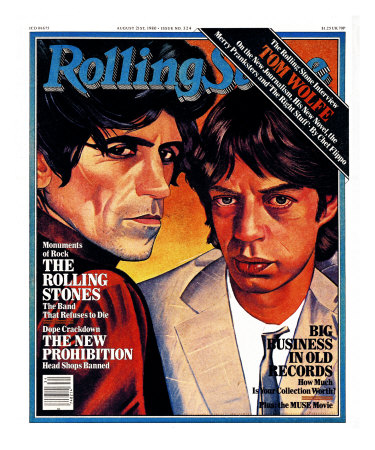 Mick Jagger and Keith Richards, Rolling Stone no. 324, August 1980