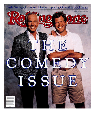 Johnny Carson and David Letterman, Rolling Stone no. 538, November 1988