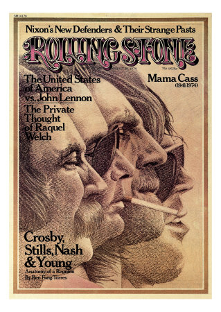 Crosby, Stills, Nash and Young, Rolling Stone no. 168, August 1974 - Buy this photographic print at AllPosters.com