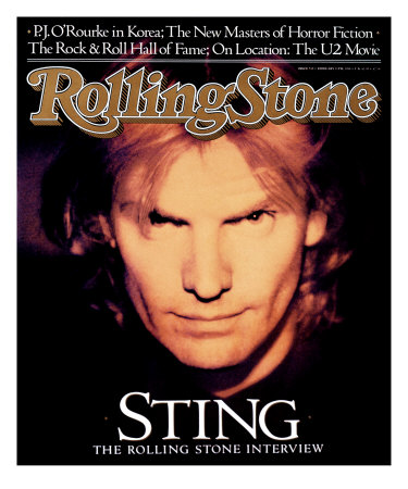 Sting, Rolling Stone no. 519, February 1988