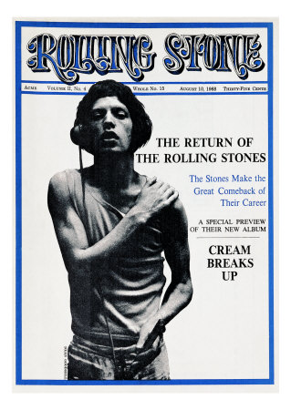 Mick Jagger, Rolling Stone no. 15, August 1968