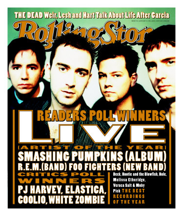 Live, Rolling Stone no. 726, January 1996 - Buy this photographic print at AllPosters.com