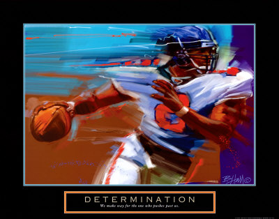Determination: Quarterback Poster