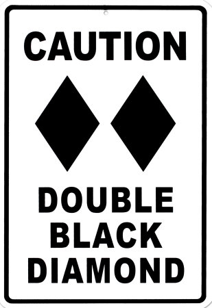 Caution Double Black Diamond
