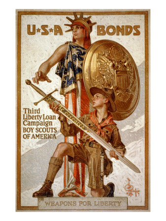 Buy U*S*A Bonds, Third Liberty Loan Campaign, Boy Scouts of America Weapons for Liberty at AllPosters.com