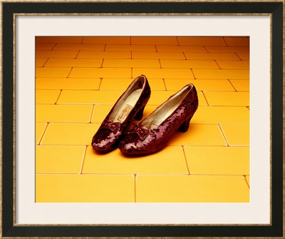 A Pair of Ruby Slippers Worn by Judy Garland in the 1939 MGM film "The Wizard of Oz"