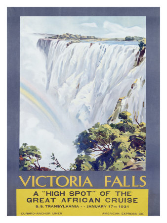 Buy Cunard Line, Victoria Falls, 1931 at AllPosters.com
