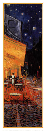 Buy The Caf&eacute; Terrace on the Place du Forum, Arles, at Night, c.1888 (detail) at AllPosters.com