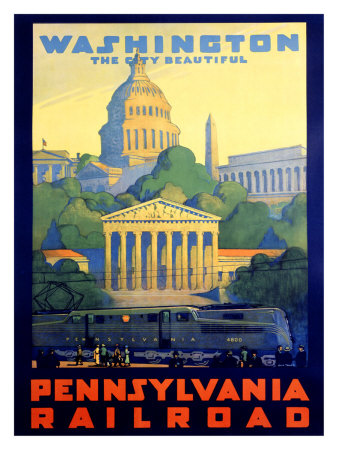 Buy Pennsylvania Railroad, Washington D.C. at AllPosters.com