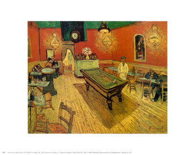 The Night Café in the Place Lamartine in Arles, c.1888