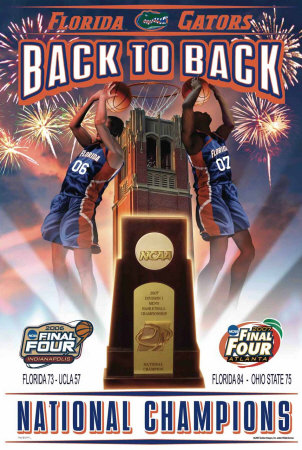 Florida Gators 2007 NCAA Champions Poster