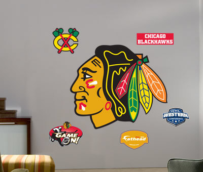 Buy Blackhawks Logo -Fathead at AllPosters.com