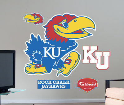 Jayhawks logo -Fathead Poster