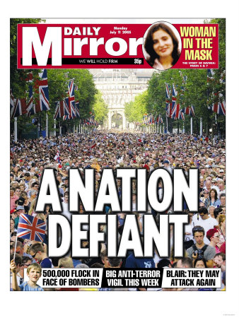A Nation Defiant. 500,000 Flock in Face of Bombers