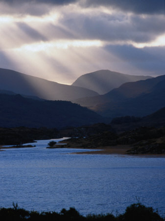 Lake and Mountains in Killarney National Park, Ireland