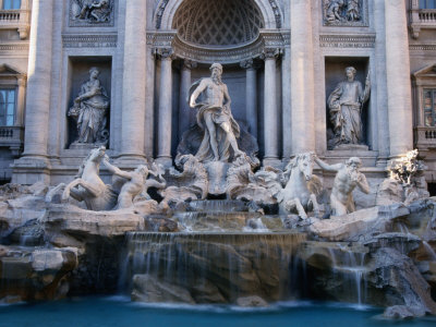 Trevi Fountain, Created by Nicola Salvi, Rome, Italy