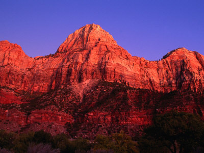 Sunset Over the Watchman, Zion National Park, USA