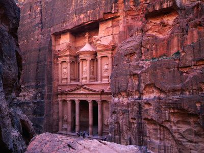 The Facade of the Treasury (Al-Khazneh), Petra, Ma