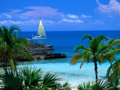 Sailing off Eleuthera, Eleuthera Point, Bahamas