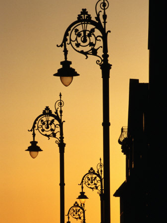 Georgian Lanterns at Sunset, Dublin, Ireland