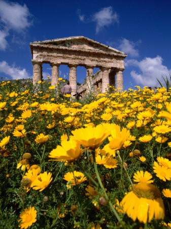 Greek Temple in Spring, Agrigento, Sicily, Italy