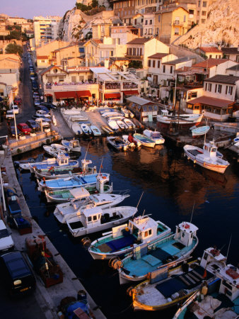 Boats in Harbour., Marseille, Provence-Alpes-Cote d