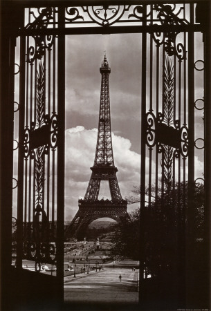 Buy Eiffel Tower Through Gates at AllPosters.com
