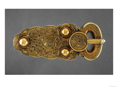 Gold Belt Buckle Fom the Ship-Burial at Sutton Hoo, Suffolk, Early 7th Century