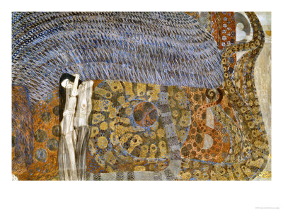 Beethovenfrieze, Detail of the Personification of Gnawing Sorrow, 1902