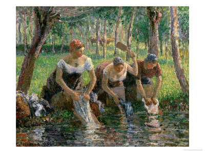 Les Lavandieres, the Washerwomen, 1895