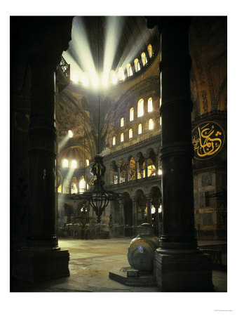 Interior of the Hagia Sophia, Built 533-537 CE