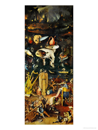 Hell and Its Punishments, Right Panel from the Garden of Earthly Delights Triptych