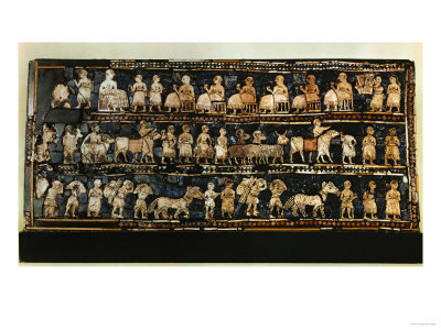 The Standard of Ur, War and Triumph of a King of the 1st Dynasty of Ur, 2600 BCE