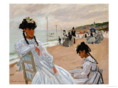 On the Beach at Trouville, 1870-71