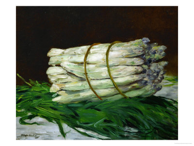 A Bunch of Asparagus, 1880, Formerly in the Collection of Painter Max Liebermann