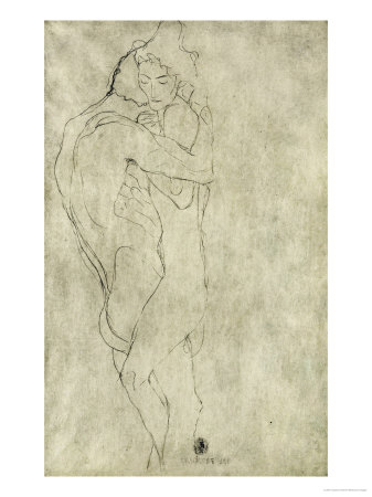 Lovers, Black Crayon (1908)