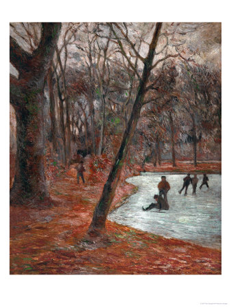 Skaters in the Park in Frederiksberg, 1884