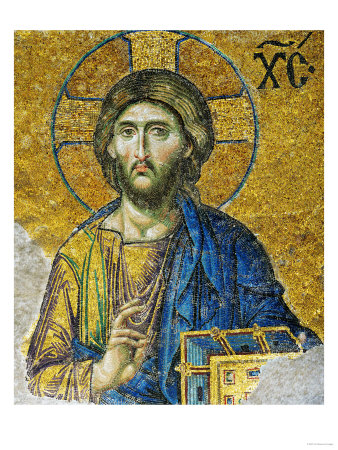 Christ, from the Deesis in the North Gallery, Byzantine Mosaic, 12th Century