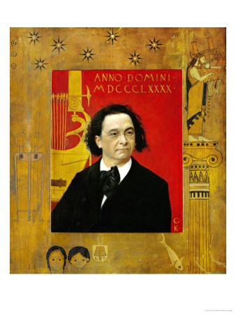 Joseph Pembauer, Pianist and Piano Teacher, Frame Also by Gustav Klimt