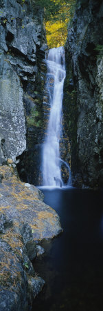 Waterfall in a Forest, Moultonborough, Carroll County, New Hampshire, USA