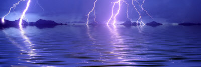 Lightning over the Sea