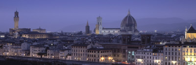 City at Dusk, Florence, Tuscany, Italy