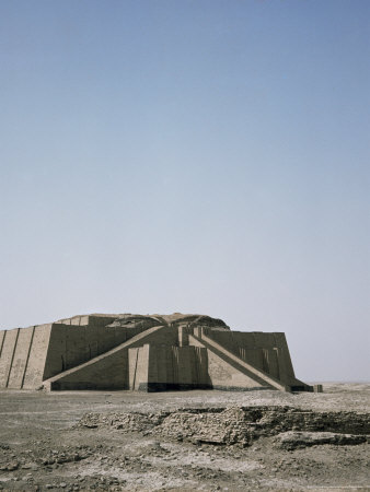 The Ziggurat at Ur, Iraq, Middle East