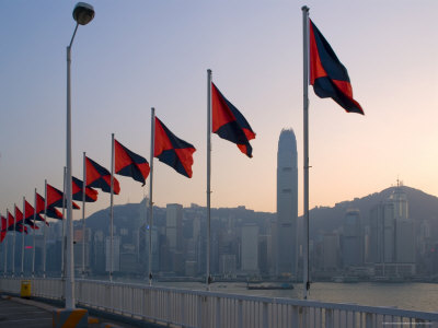 Harbour at Twilight, Hong Kong, China