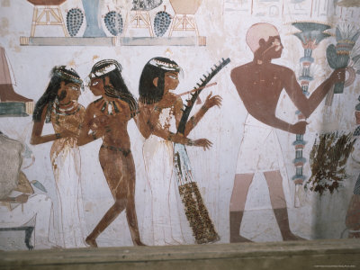 Tomb of Nakht, Valley of Nobles, Thebes, UNESCO World Heritage Site, Egypt, North Africa, Africa