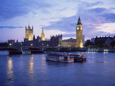 Houses of Parliament at Night, London, England, United Kingdom
