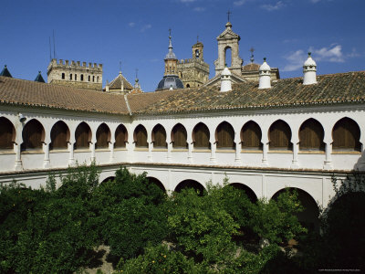 Monastery and Parador, Guadalupe, Caceres Region, Extramadura, Spain